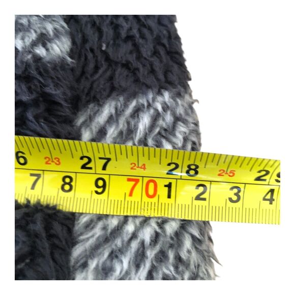 Steve Madden Women's Fuzzy Cozy Super Soft Black and White Plaid‎ Coat Jacket 3x - Picture 10 of 13